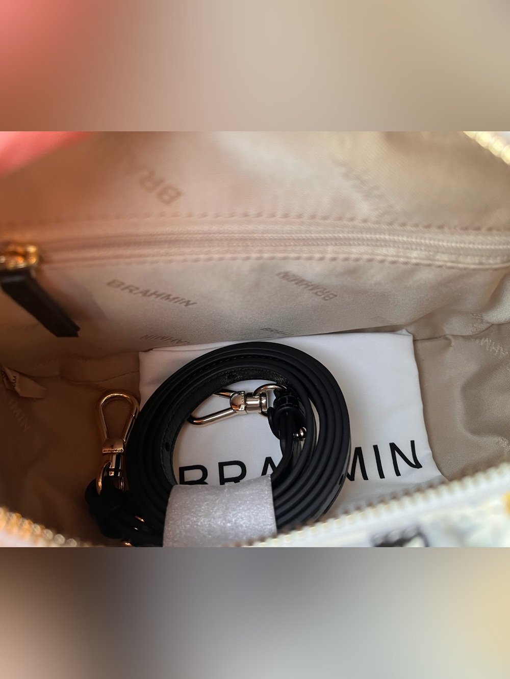 NWT BRAHMIN MARA in MULTI PETALINE Satchel - Picture 11 of 13